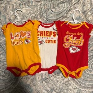 NFL Kids Bodysuits - Red, Yellow, White